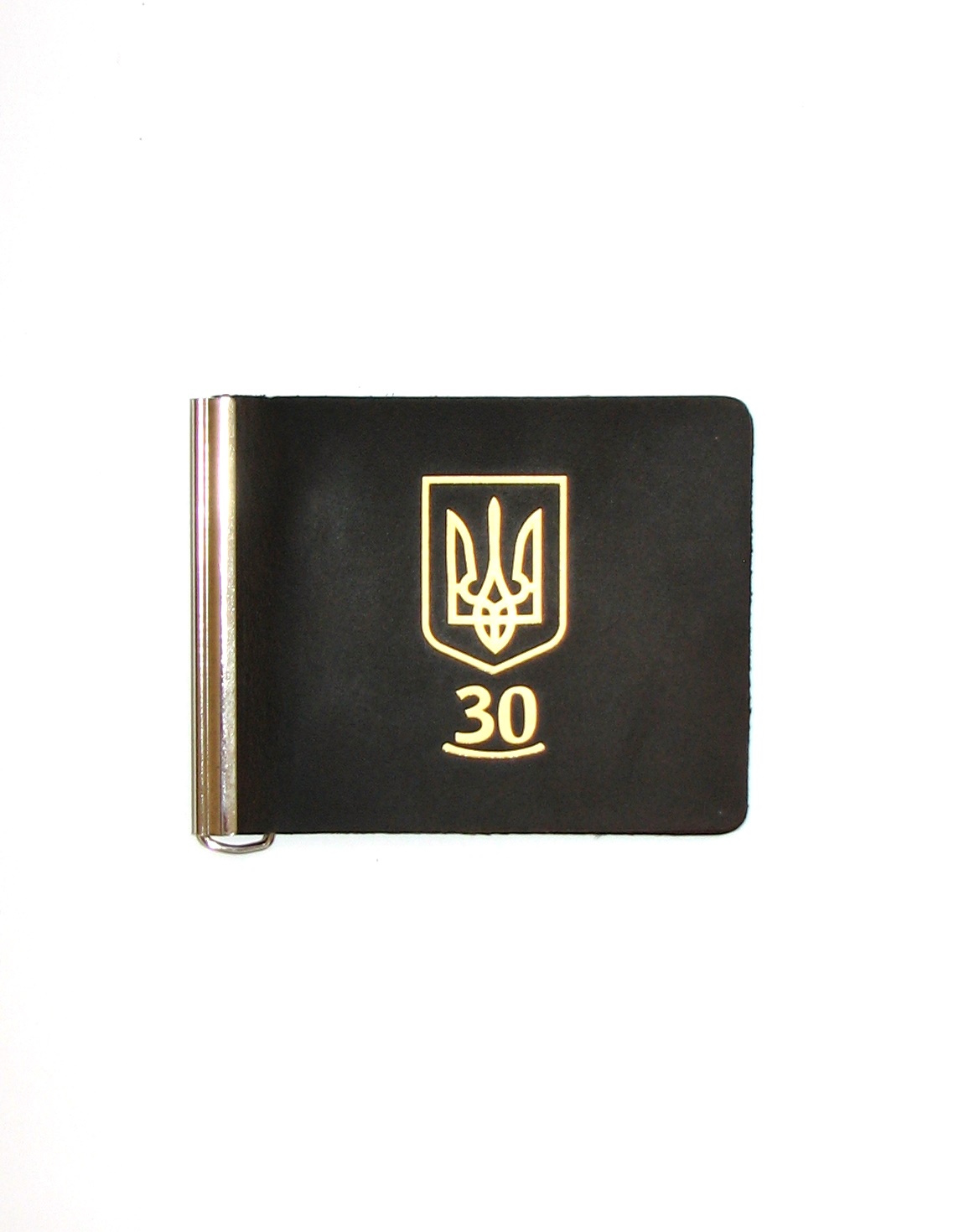 Зажим для денег коричневый DNK Leather Украина 30 лет